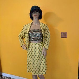 Alfred Sheehan Fleur De Lis skirt suit set